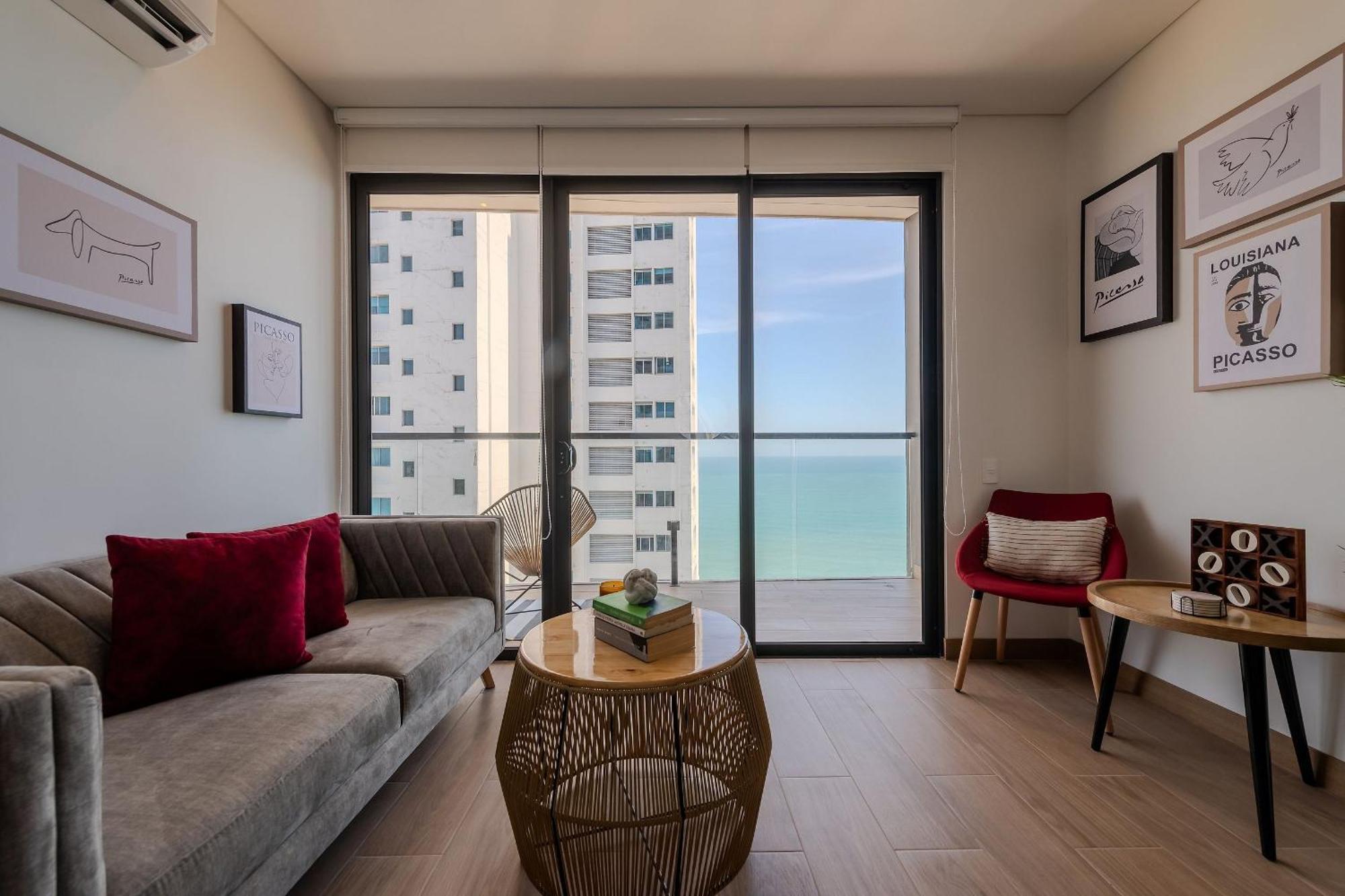 Stunning Sea View And Historic Center 20th Fl/ 2br Apartamento Cartagena